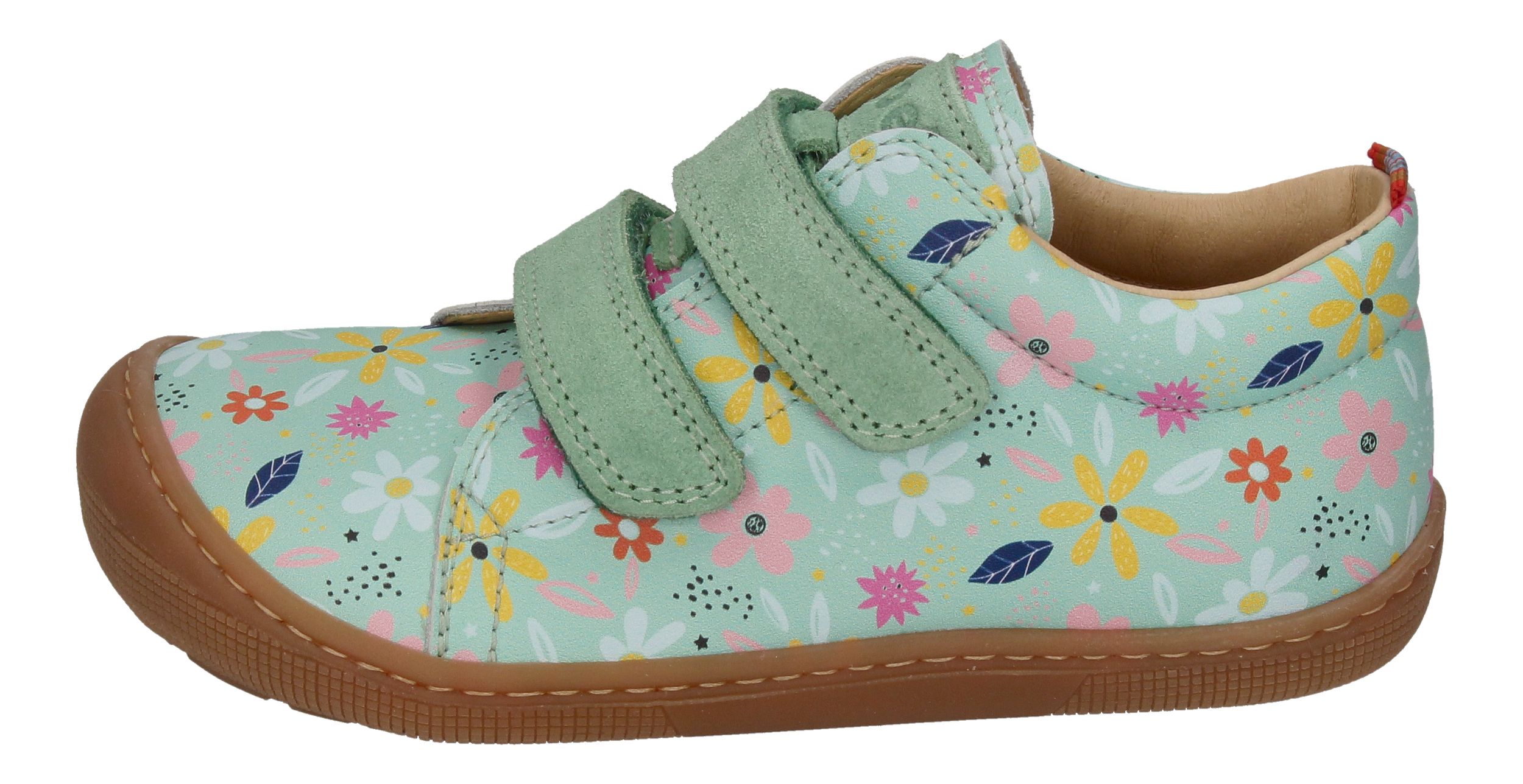 KOEL Barefoot Kinder Sneakers DANNY PRINT garden mint - von links