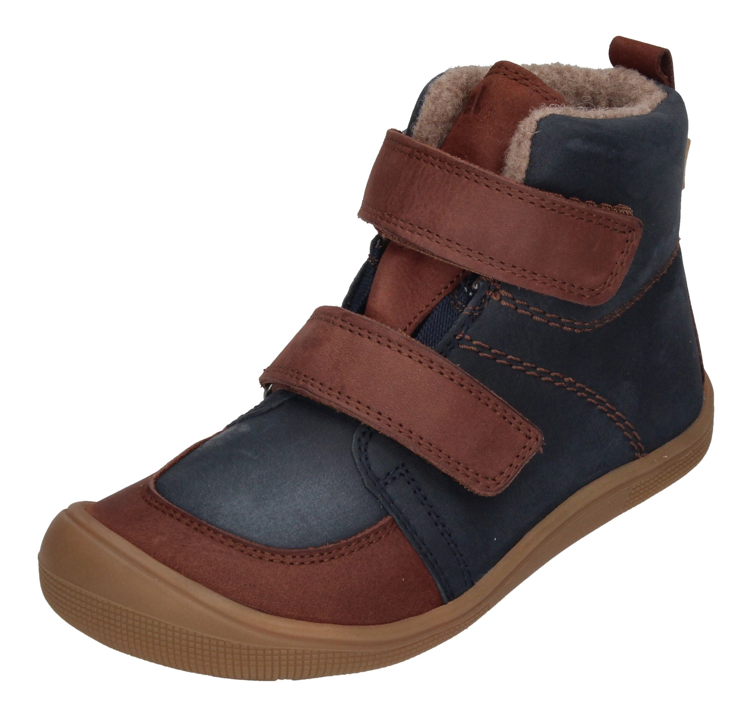 KOEL Barefoot Kinderschuhe extra weit DARO NAPA GRAIN navy-0