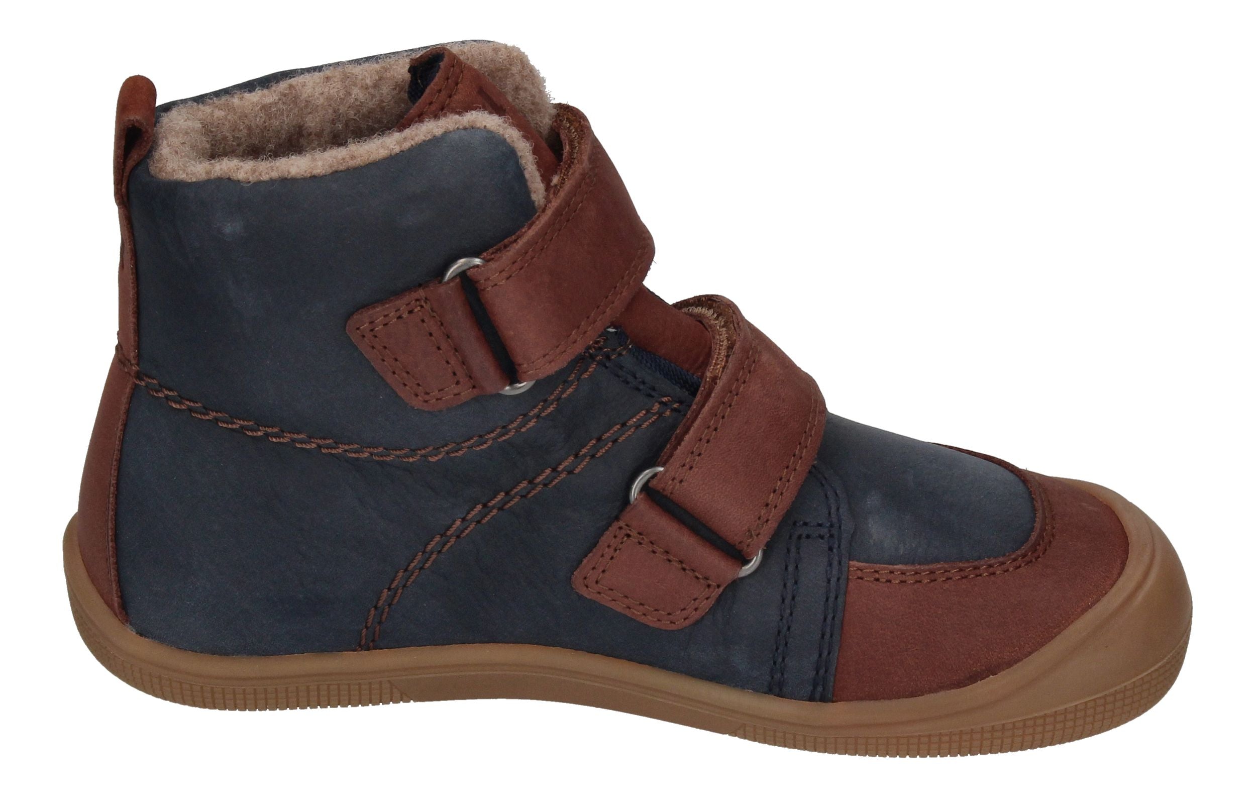 KOEL Barefoot Kinderschuhe extra weit DARO NAPA GRAIN navy-3