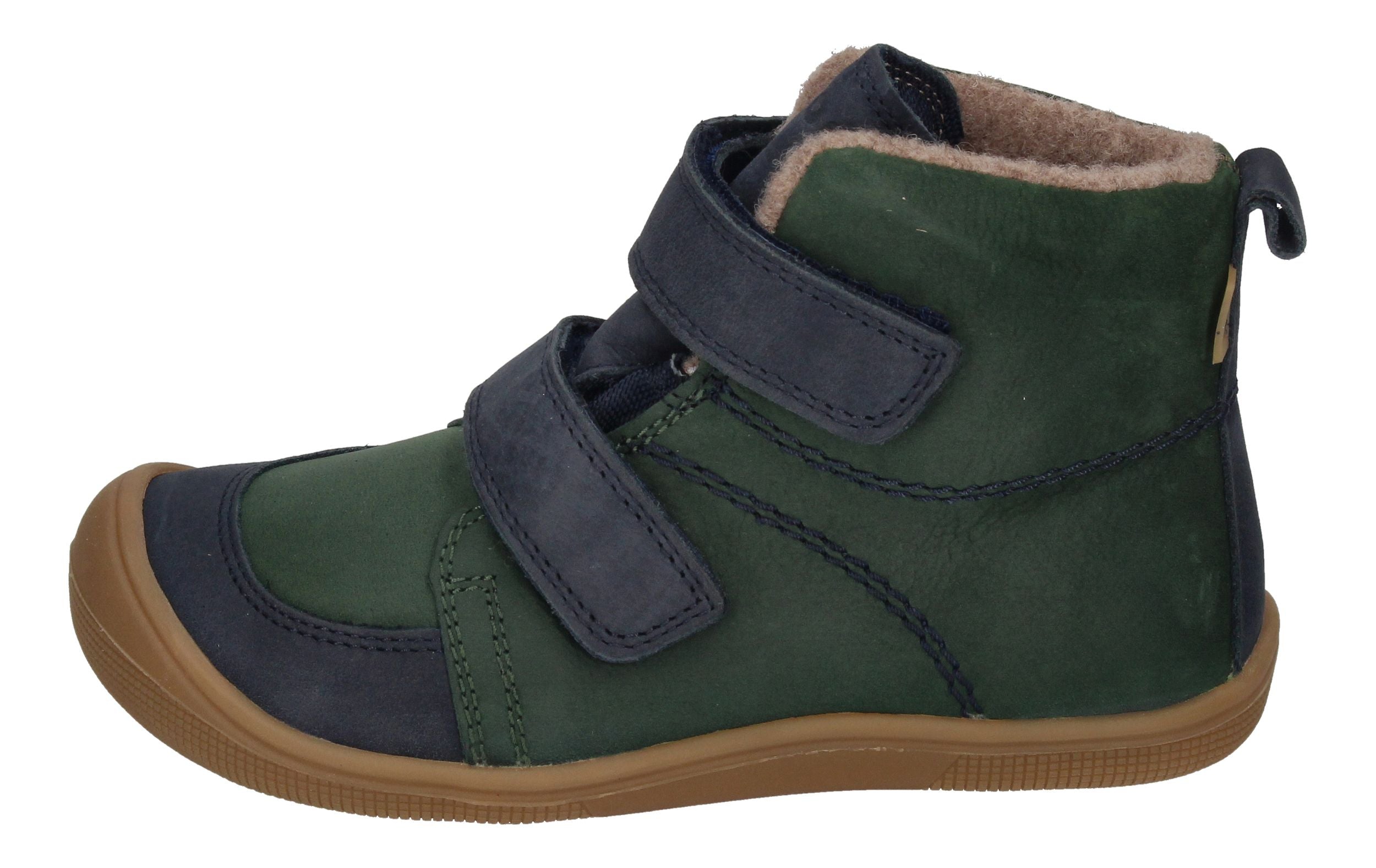 KOEL Barefoot Kinderschuhe extra weit DARO NAPA GRAIN green-1