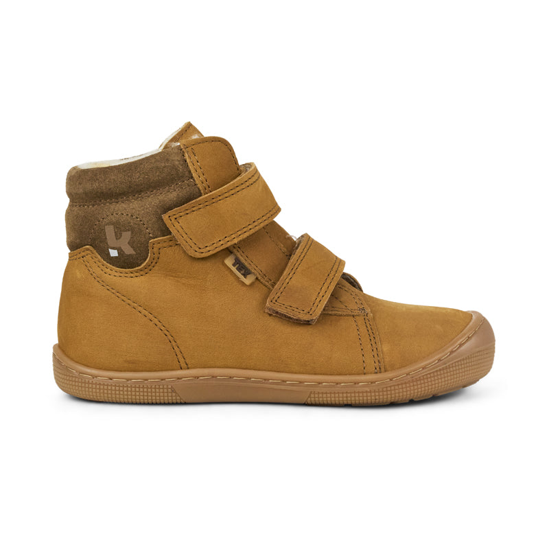 KOEL gefütterte Barefoot Kinderstiefel DEAN 3.0 TEX WOOL miel