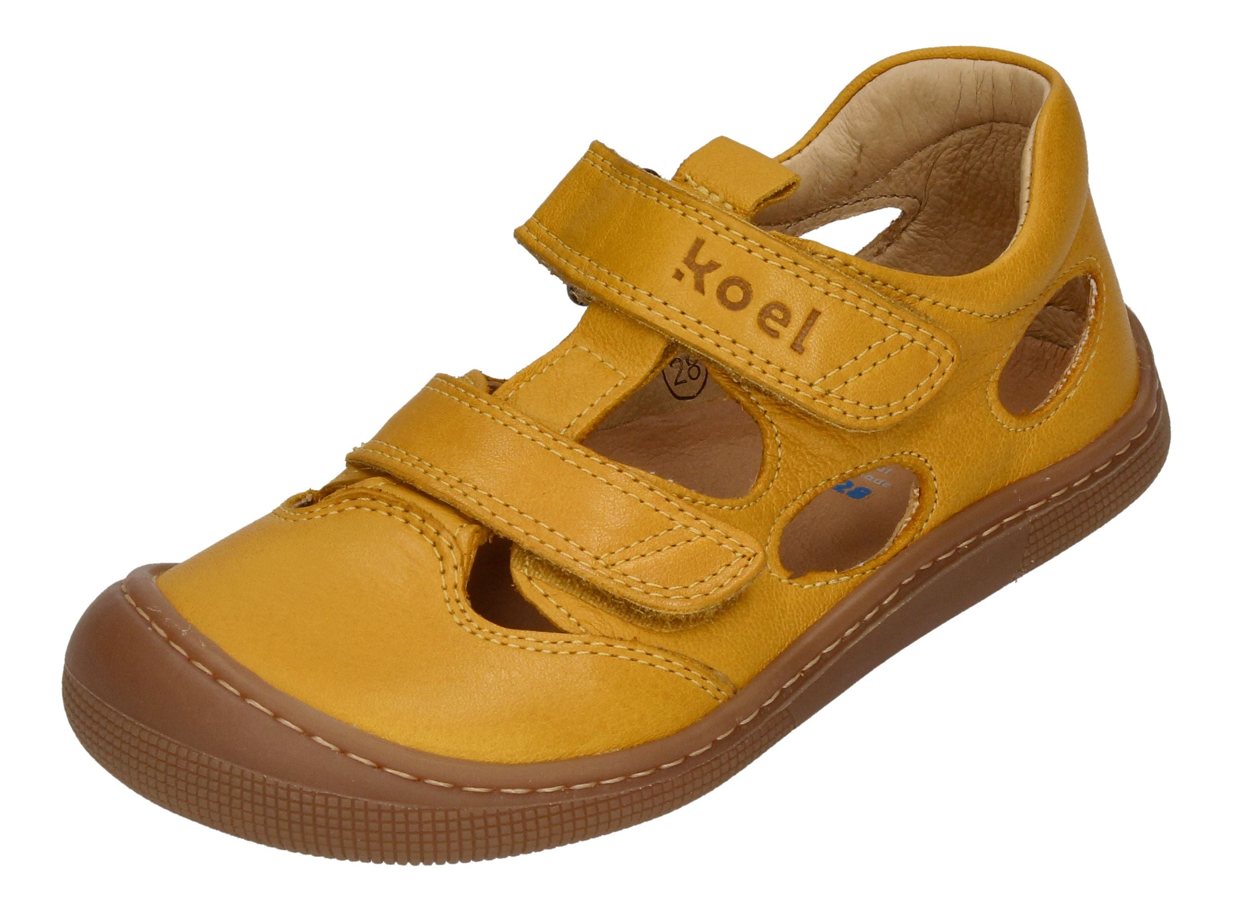 KOEL Barefoot Kinderschuhe - DEEN NAPPA - yellow-0