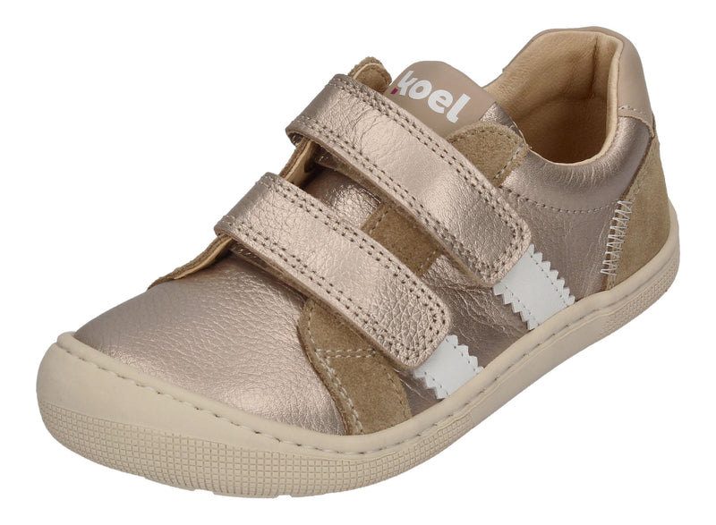 KOEL Barefoot Kinderschuhe - Sneakers DENIS METALIC champagne