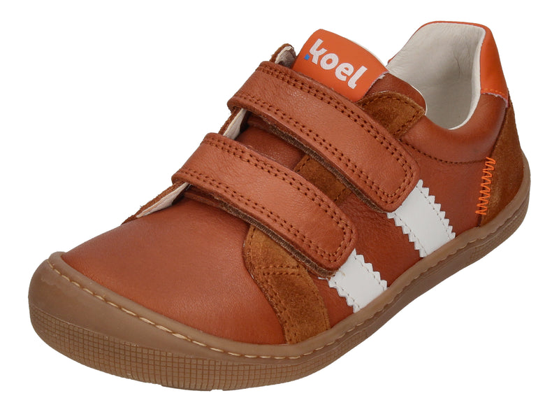 KOEL Barefoot Kinderschuhe - Sneakers DENIS NAPPA NEW cognac orange