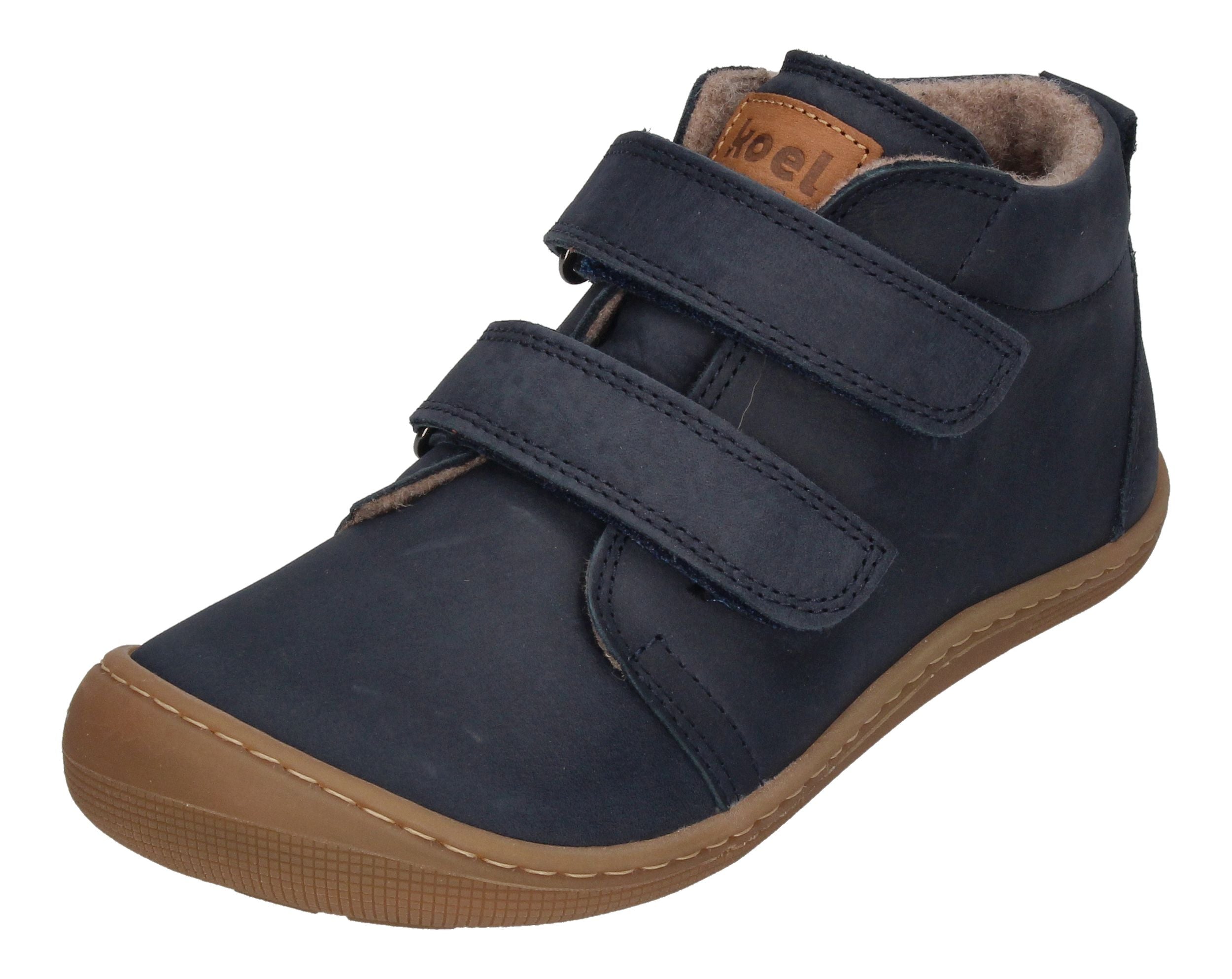 KOEL Barefoot Kinderschuhe extra weit DINO HYDRO FELT navy-0