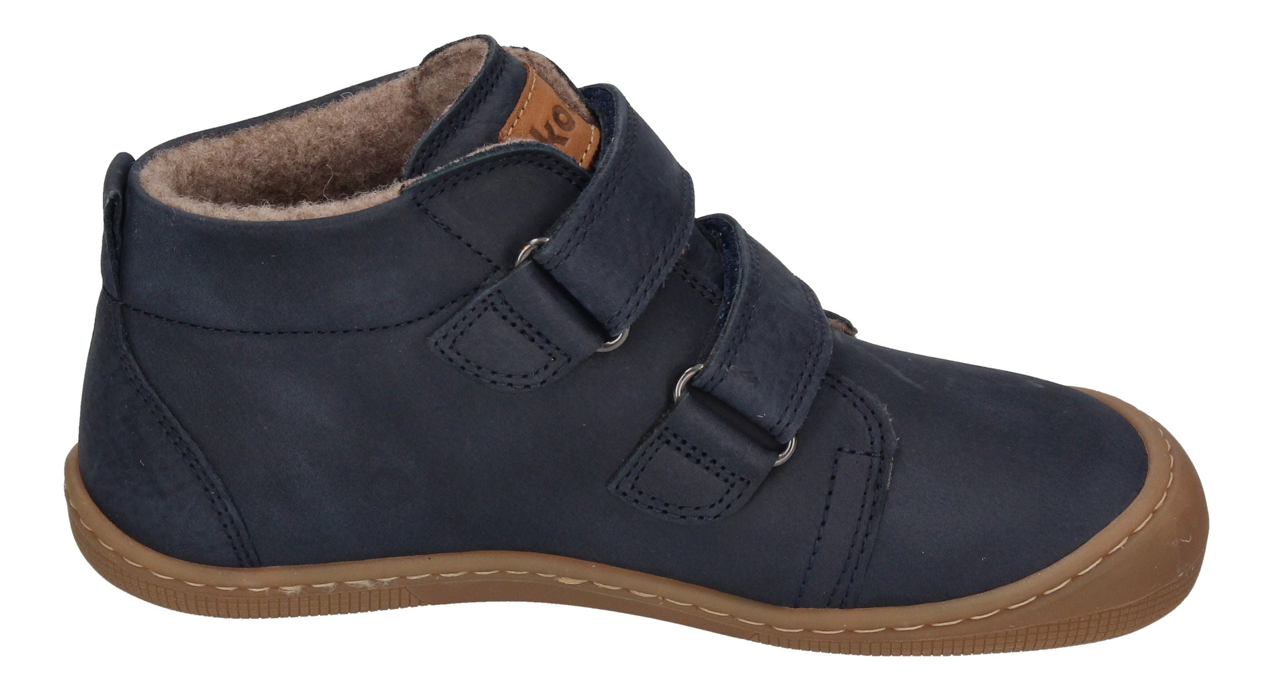 KOEL Barefoot Kinderschuhe extra weit DINO HYDRO FELT navy-3