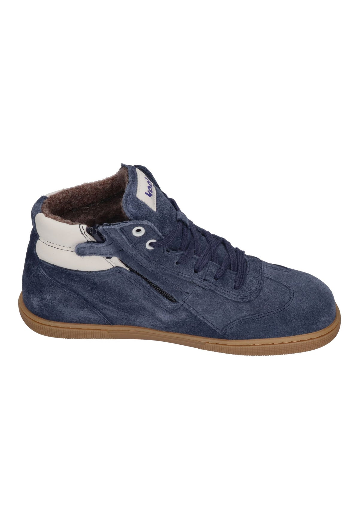 KOEL Drew TEX Kinder-Sneaker in Navy, Veloursleder mit hellem Streifen, Futter und Gummisohle, von der anderen Seite