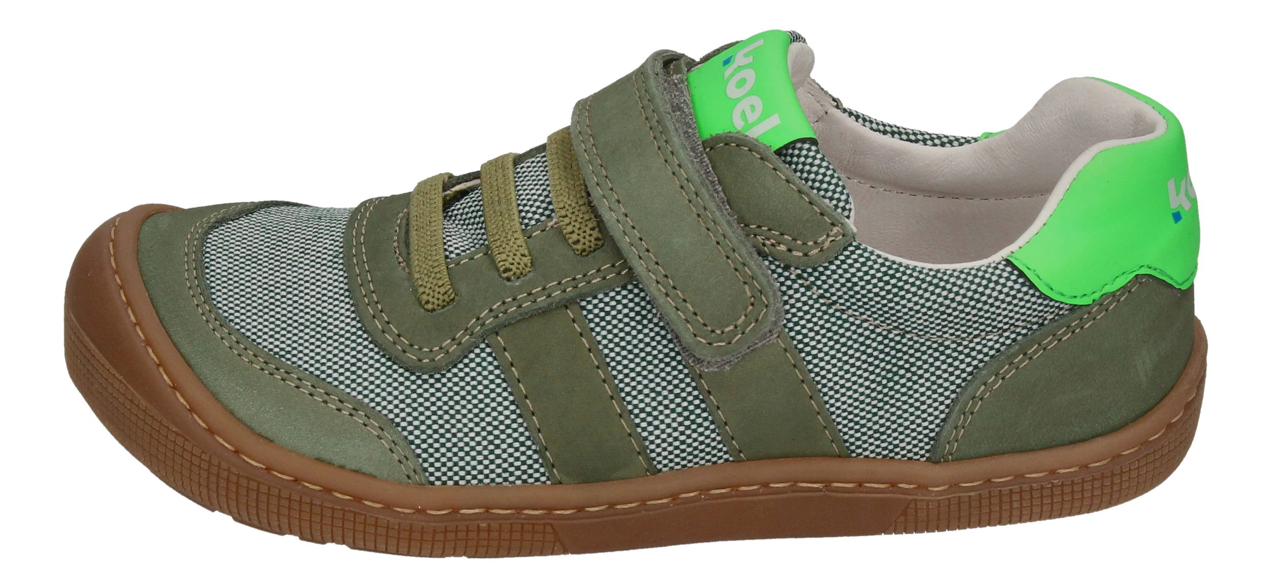KOEL Barefoot Kinderschuhe - Sneakers DYLAN II TEXTILE olive