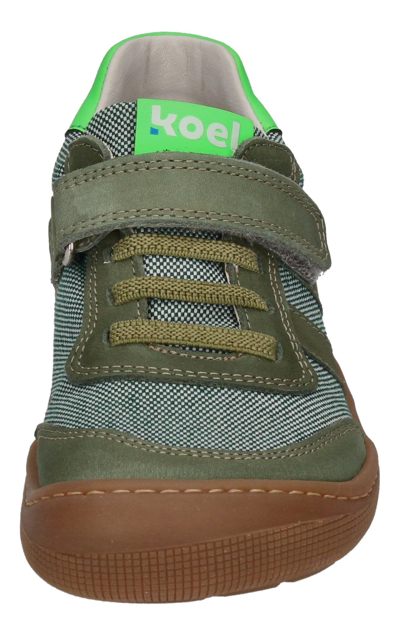 KOEL Barefoot Kinderschuhe - Sneakers DYLAN II TEXTILE olive