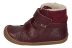 KOEL Barefoot Kinderstiefel - EMIL NAPA WOOL - bordo