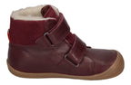 KOEL Barefoot Kinderstiefel - EMIL NAPA WOOL - bordo
