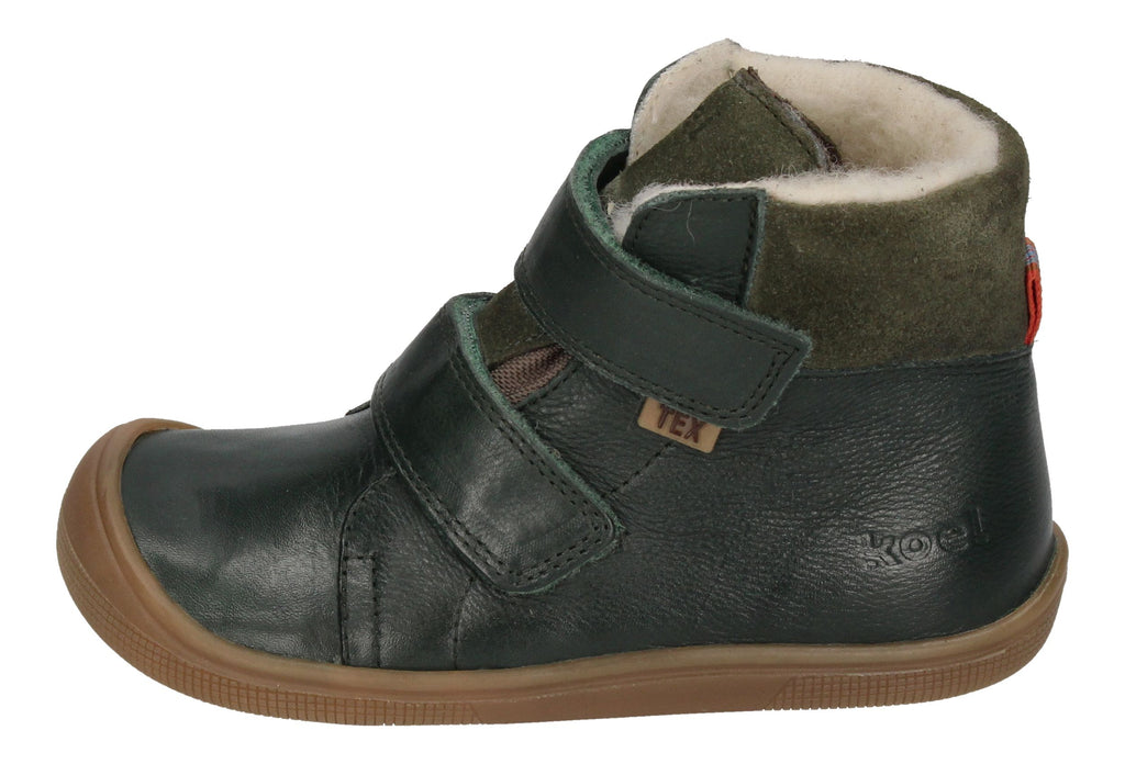 KOEL Barefoot Kinderstiefel - EMIL NAPA WOOL - green