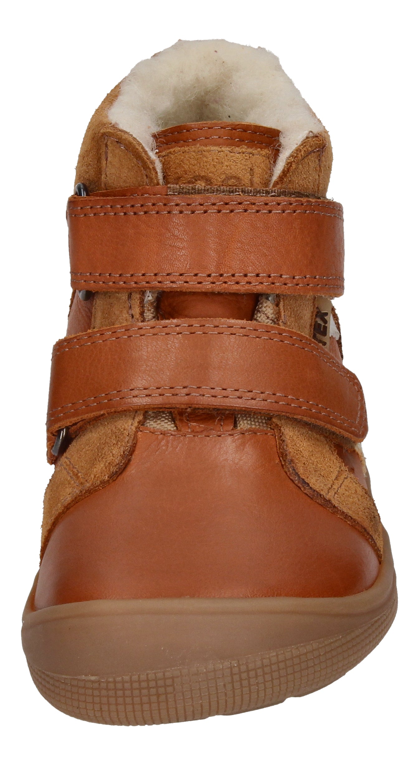 KOEL Barefoot Kinderstiefel - ETHAN TEX WOOL - cognac-2