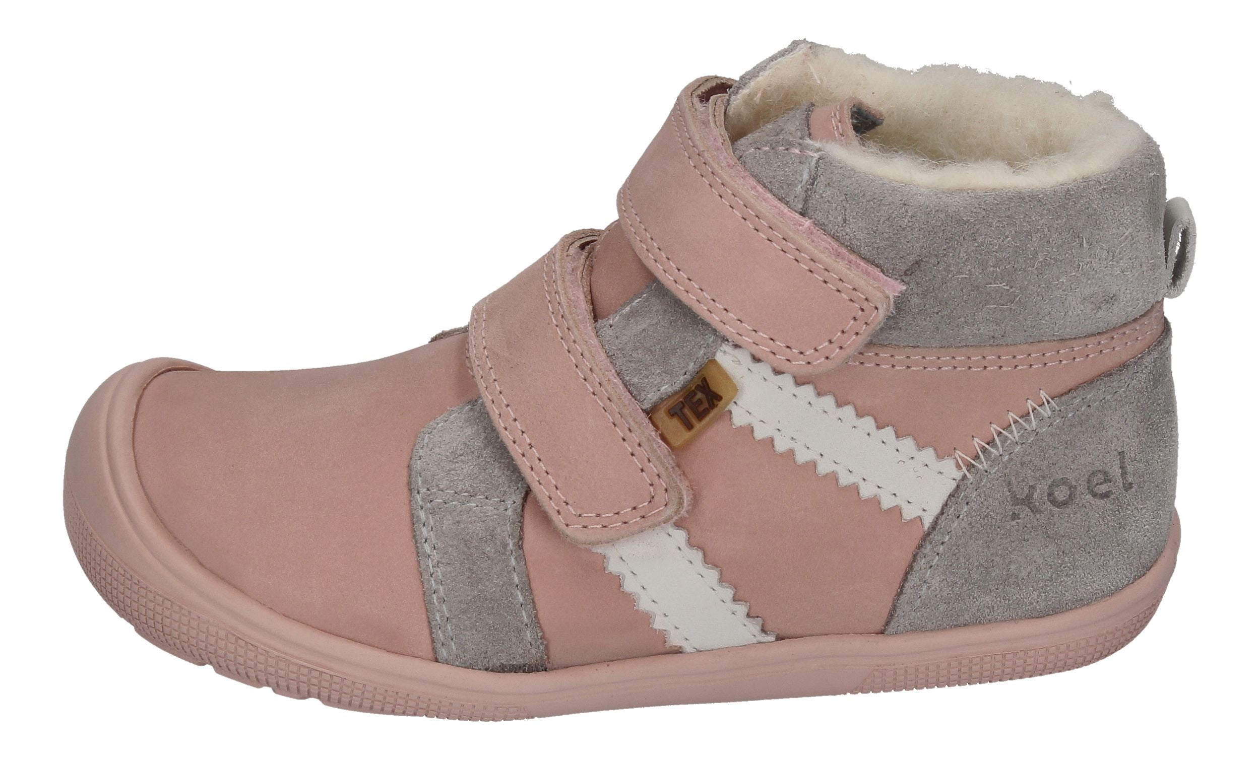 KOEL Barefoot Kinderstiefel - ETHAN TEX WOOL - nude-1