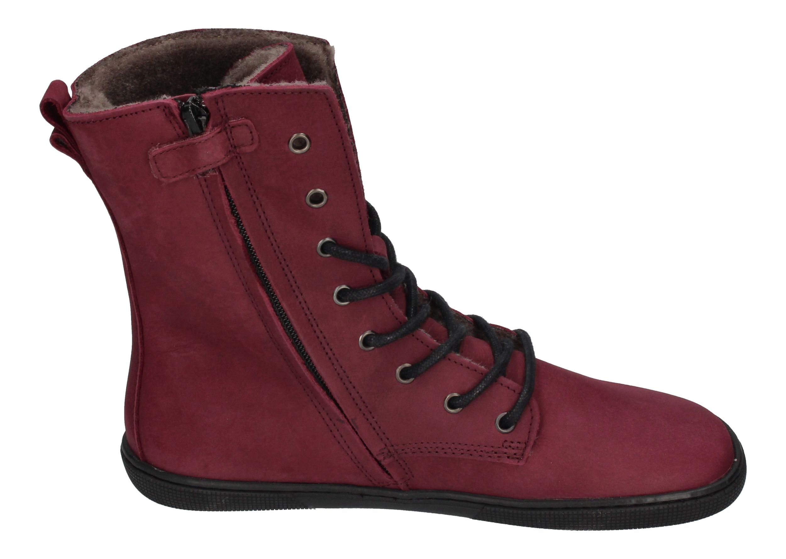 KOEL Damen Barefoot Booties mit Lammwolle FARO - bordo-3