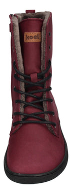 KOEL Damen Barefoot Booties mit Lammwolle FARO - bordo-2
