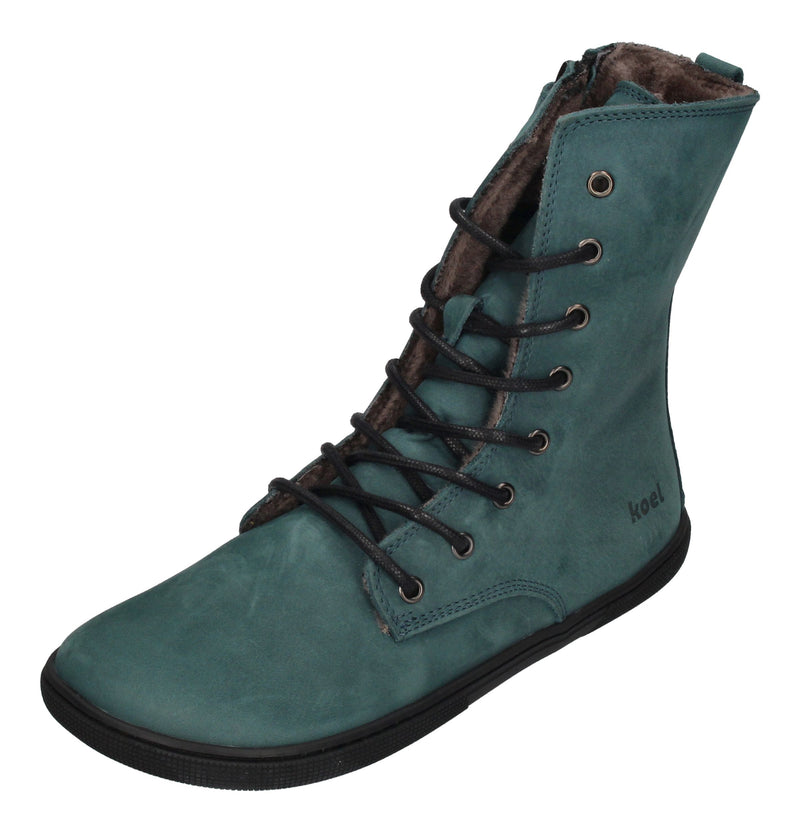 KOEL Damen Barefoot Booties mit Lammwolle FARO turquoise
