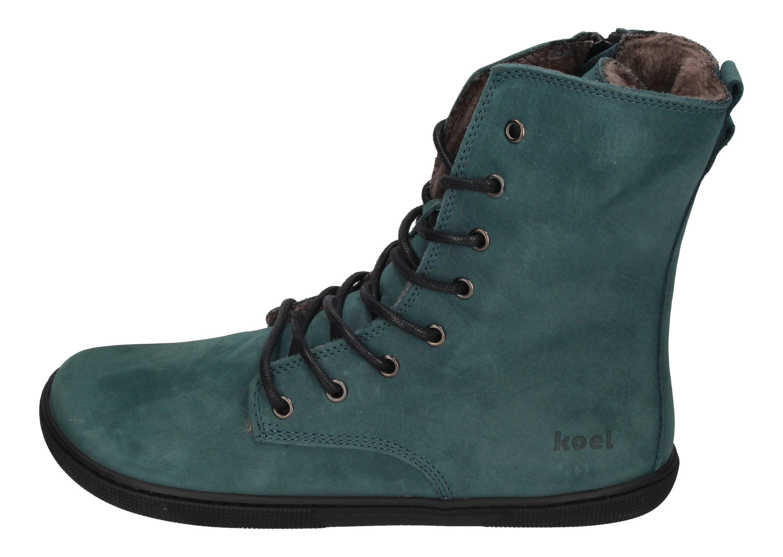 KOEL Damen Barefoot Booties mit Lammwolle FARO turquoise