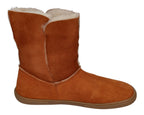 KOEL Damen - Lammwolle Barefoot Stiefel FINA - cognac-3