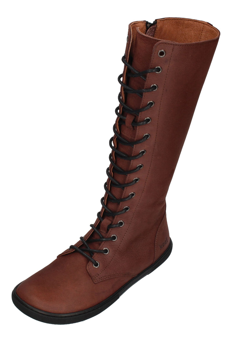 KOEL Damenschuhe - Barefoot Stiefel FLORA - chocolate-0