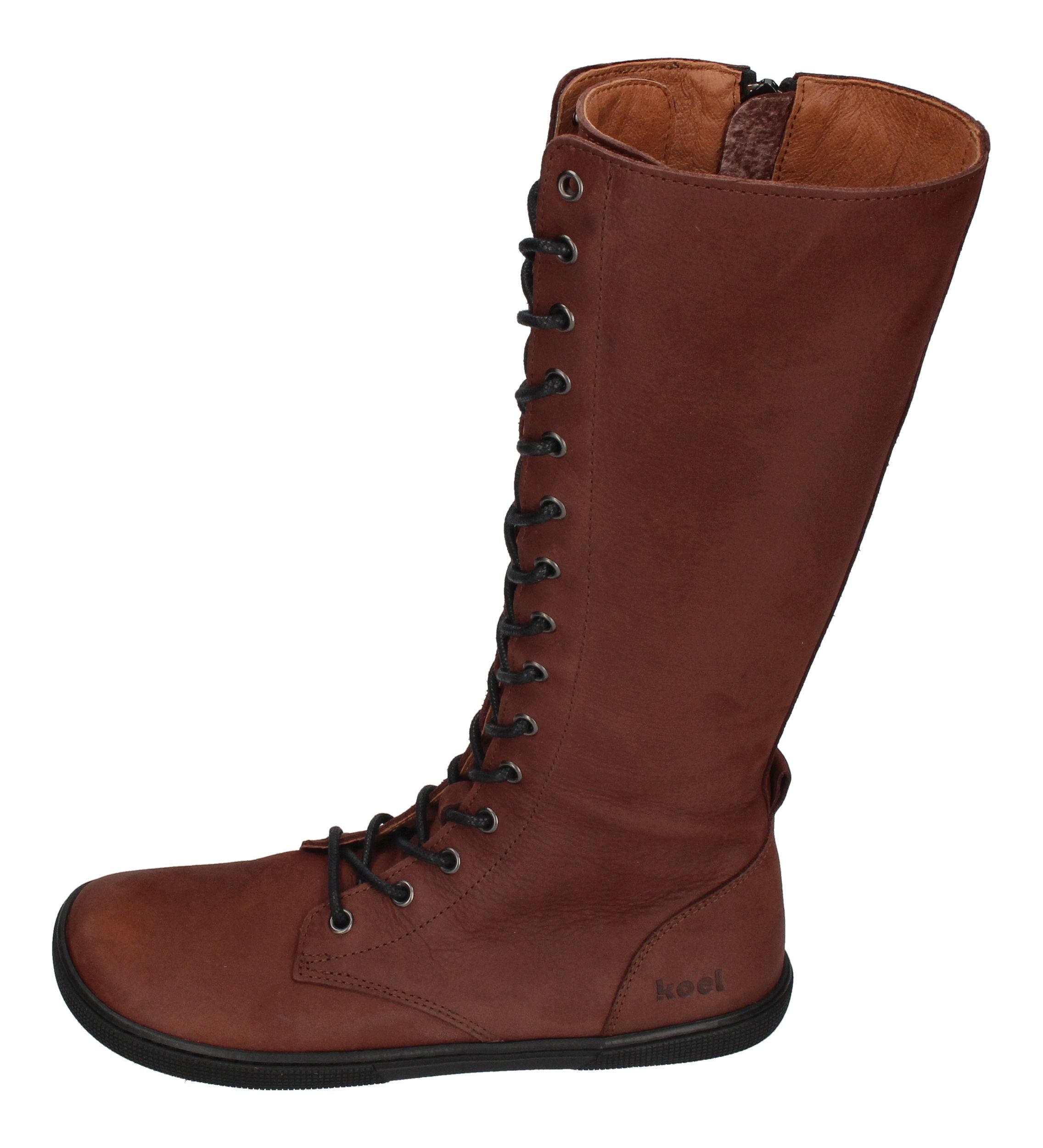 KOEL Damenschuhe - Barefoot Stiefel FLORA - chocolate-1