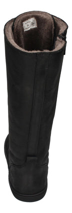 KOEL Damenschuhe - Barefoot Stiefel FLORA LAMBSWOOL - black