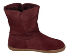 KOEL Damen - Lammwolle Barefoot Stiefel FREYA - bordo
