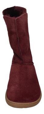 KOEL Damen - Lammwolle Barefoot Stiefel FREYA - bordo