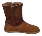 KOEL Damen - Lammwolle Barefoot Stiefel FREYA - taupe