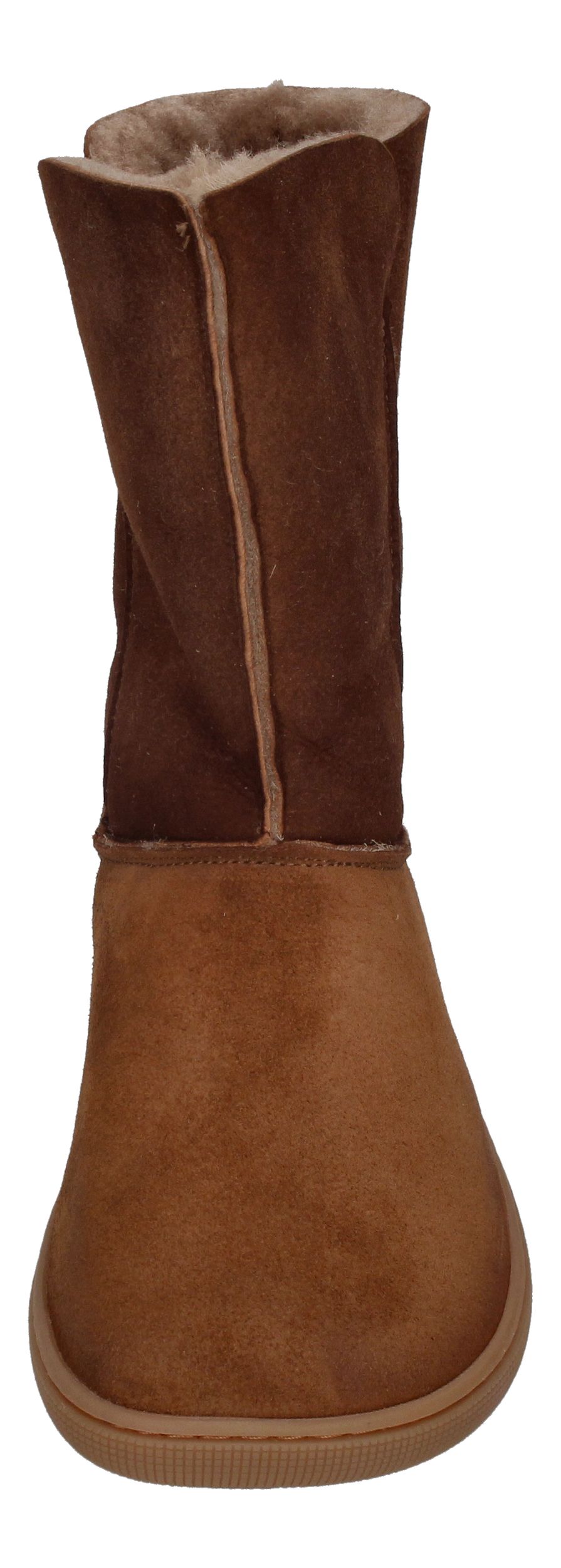 KOEL Damen - Lammwolle Barefoot Stiefel FREYA - taupe