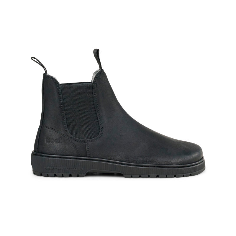 KOEL gefütterte Barefoot Herren Chelseaboots GAVI FELT black