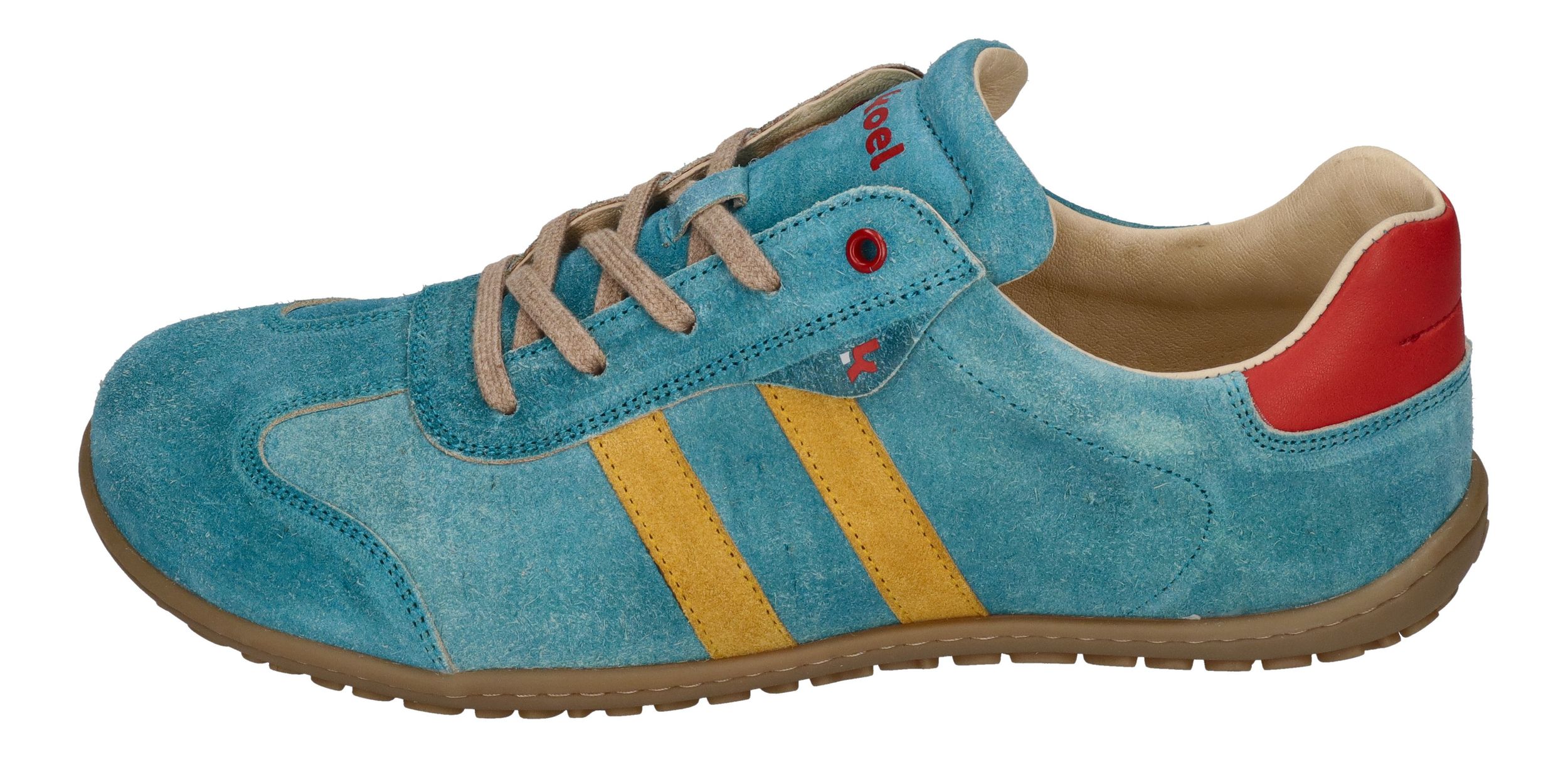 KOEL Barefoot Herrenschuhe - Sneakers ILO SUEDE - aqua