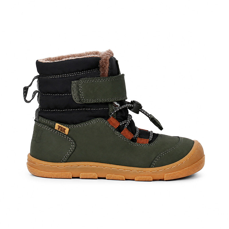 KOEL gefütterte Barefoot Kinderboots KULLA WOOL TEX Dark Grey