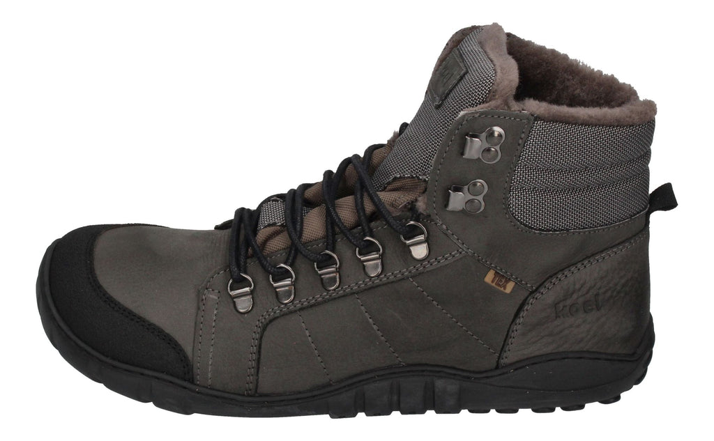 KOEL Herrenschuhe Barefoot Boots - PAUL LAMBWOOL dark grey