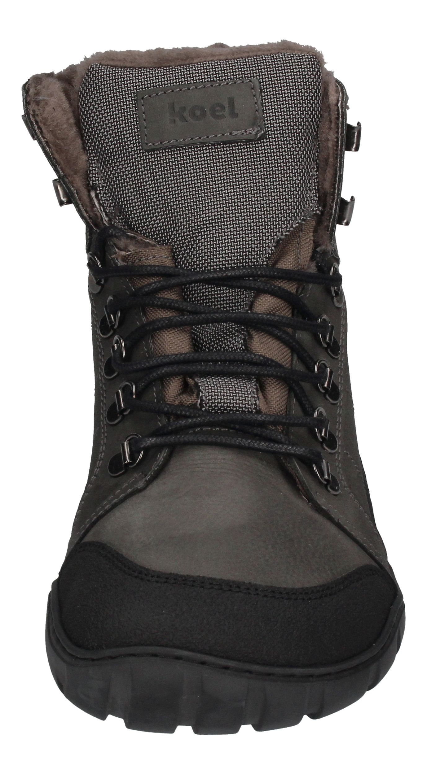 KOEL Herrenschuhe Barefoot Boots - PAUL LAMBWOOL dark grey