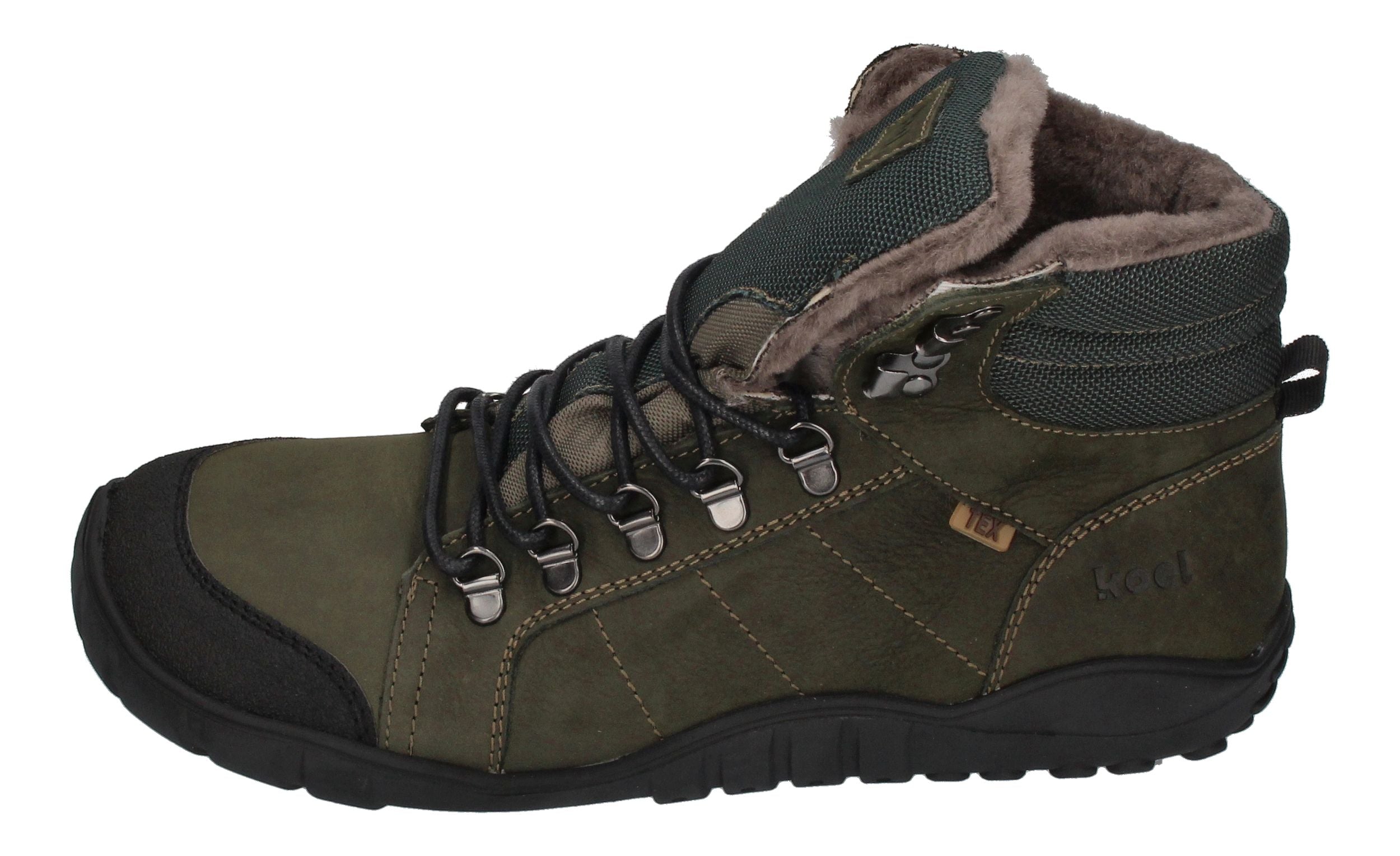 KOEL Herrenschuhe Barefoot Boots - PAUL LAMBWOOL khaki-1