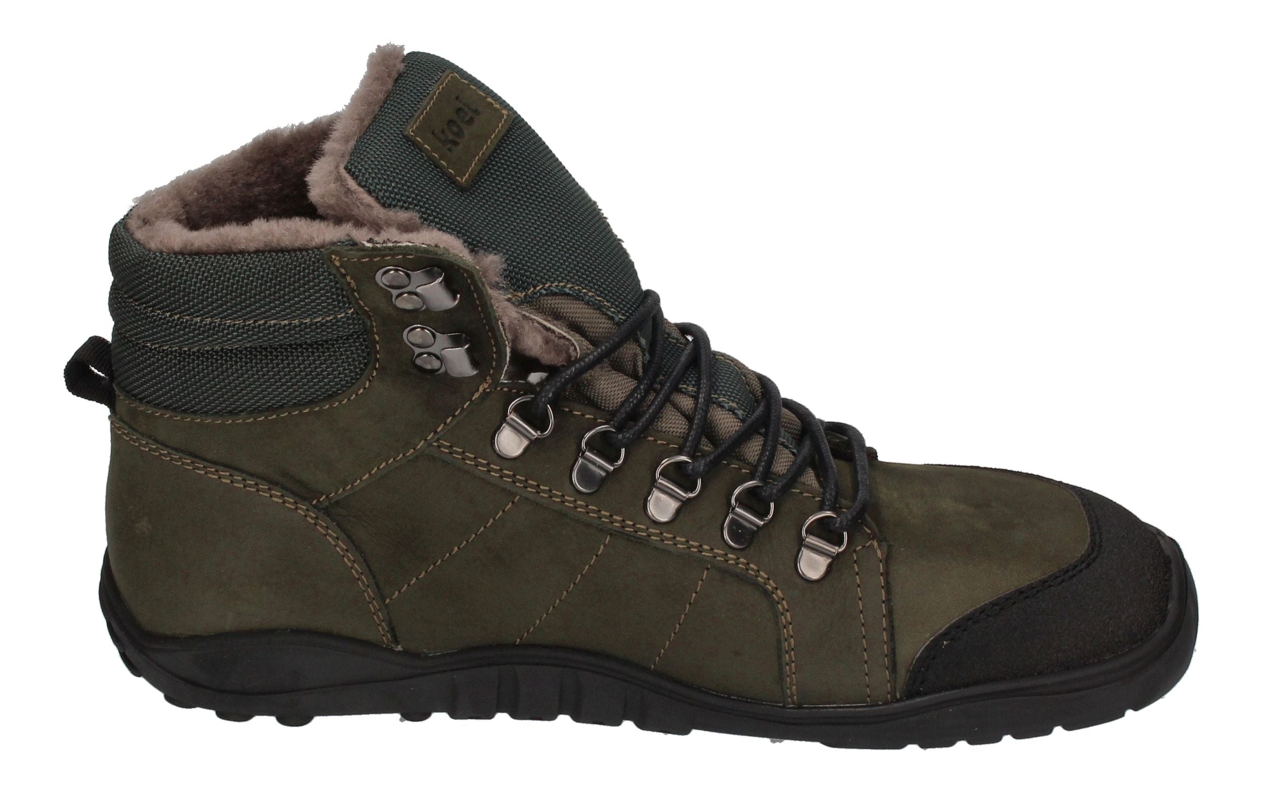 KOEL Herrenschuhe Barefoot Boots - PAUL LAMBWOOL khaki-3