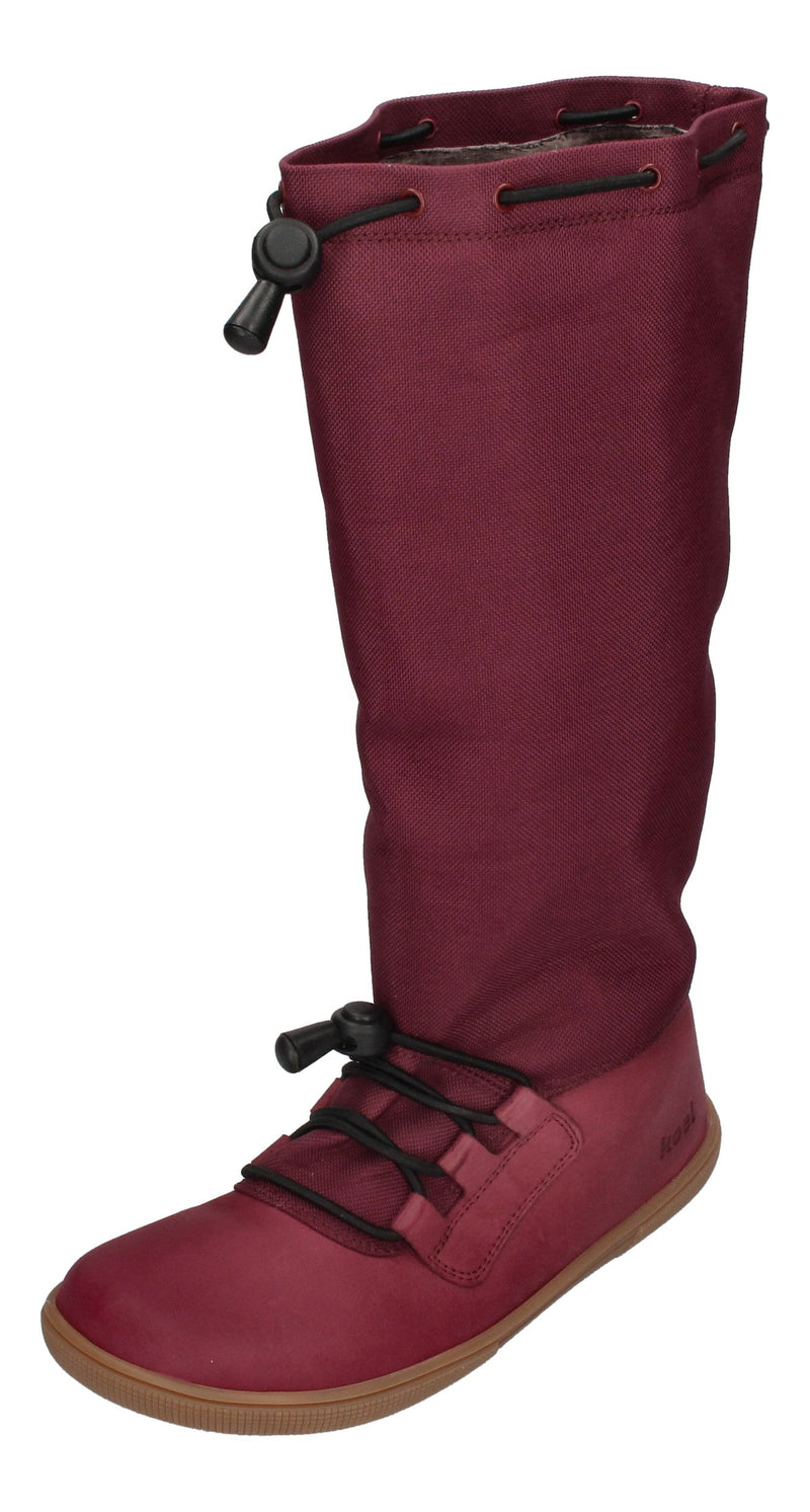 KOEL Barefoot Kinderstiefel RANA LAMBWOOL 08T012 bordo