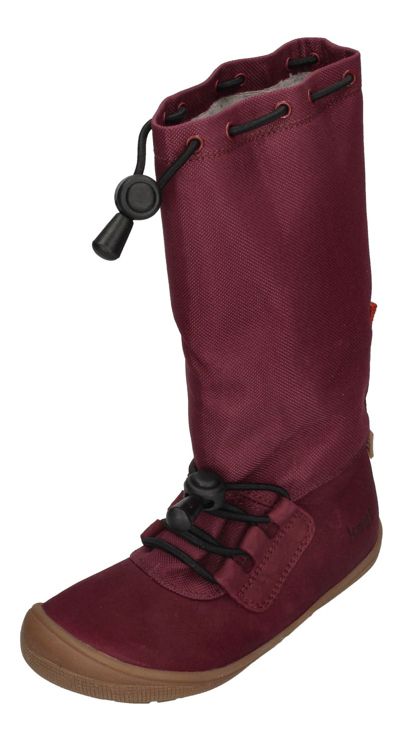 KOEL Barefoot Kinderstiefel - RANA TEX MERINO bordo-0