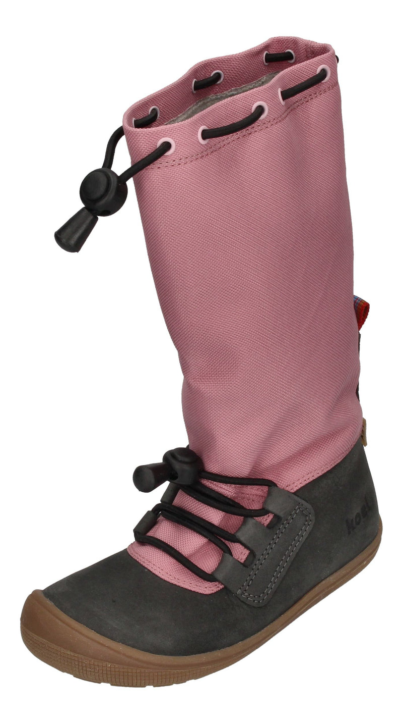 KOEL Barefoot Kinderstiefel - RANA TEX MERINO pink-0