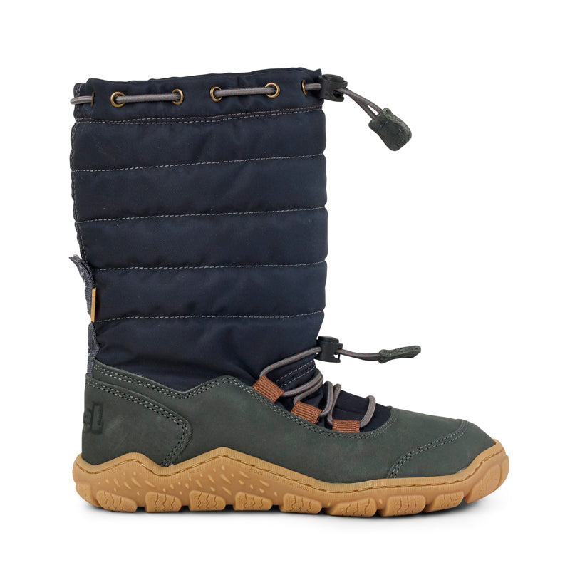 KOEL warm gefütterte Barefoot Kinderstiefel RANA TREK Dark Grey
