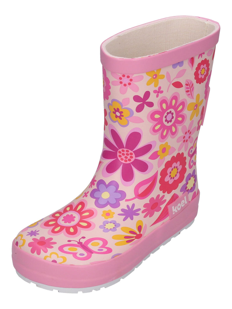 KOEL Barefoot - Gummistiefel WELLIE BARE MULTI fuchsia flowers