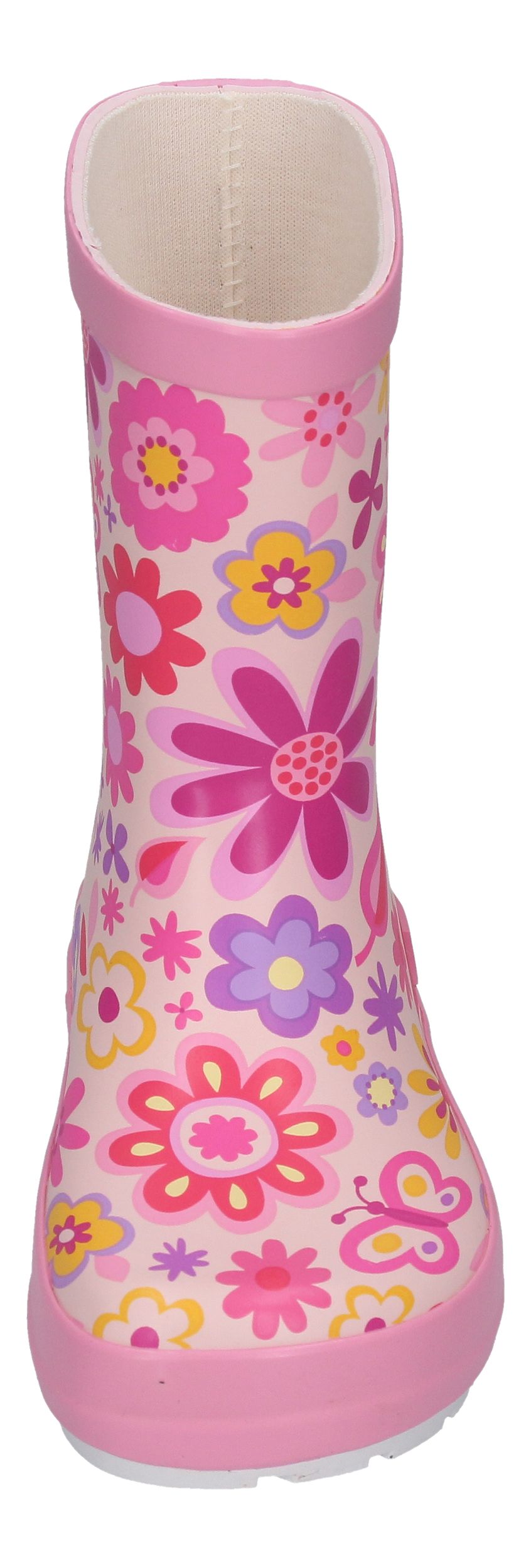 KOEL Barefoot - Gummistiefel WELLIE BARE MULTI fuchsia flowers