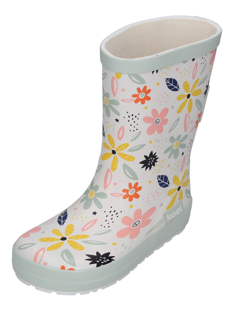 KOEL Barefoot - Gummistiefel WELLIE BARE MULTI white flowers
