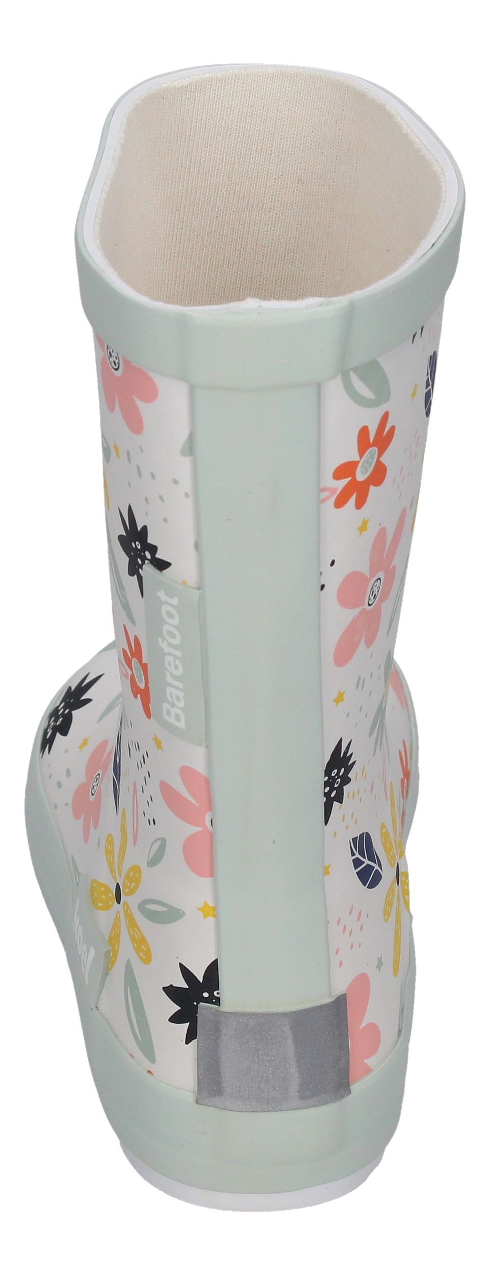 KOEL Barefoot - Gummistiefel WELLIE BARE MULTI white flowers