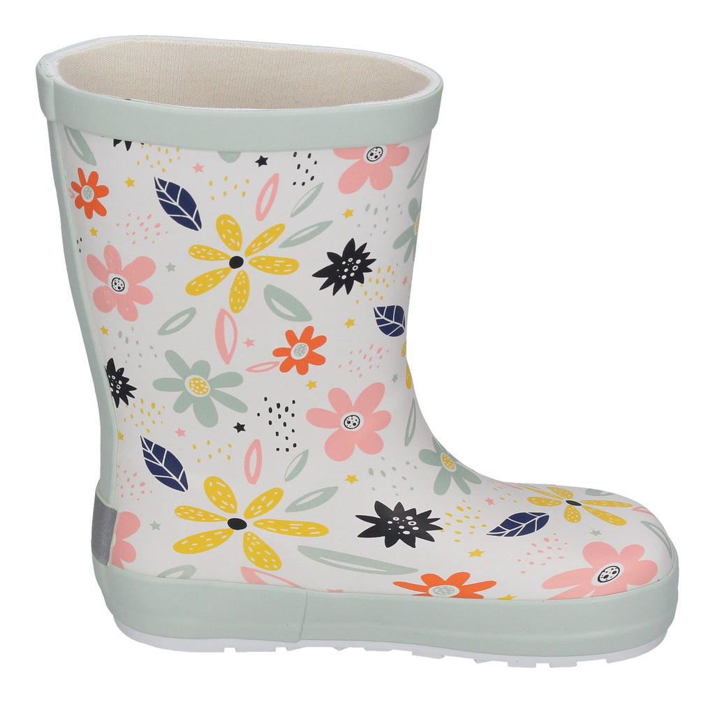 KOEL Barefoot - Gummistiefel WELLIE BARE MULTI white flowers