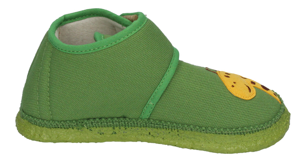 NANGA Kinderschuhe - Hausschuhe AFFE - grün-3