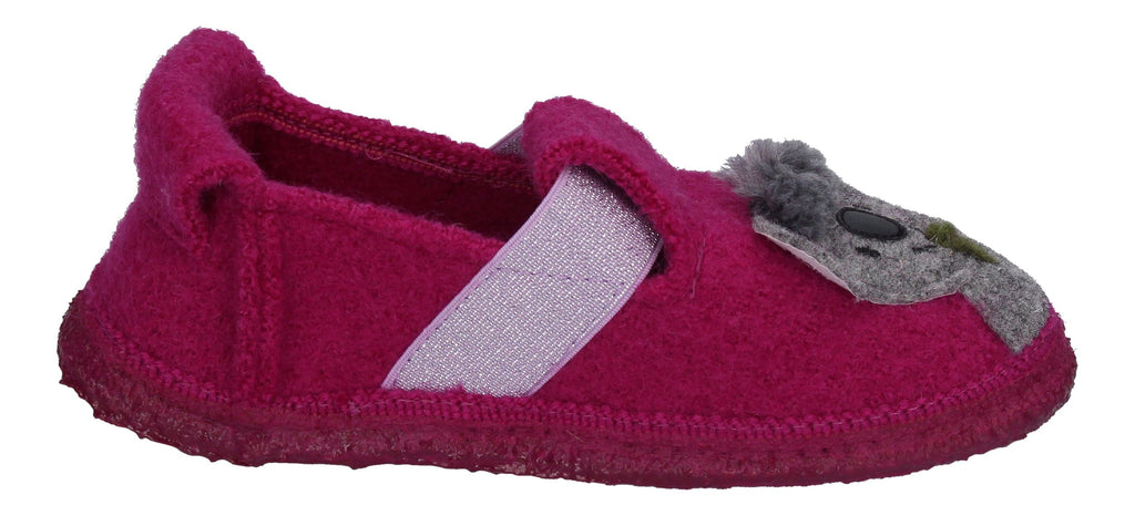 NANGA Kinderschuhe - Hausschuhe KOALA BABYS - beere-3