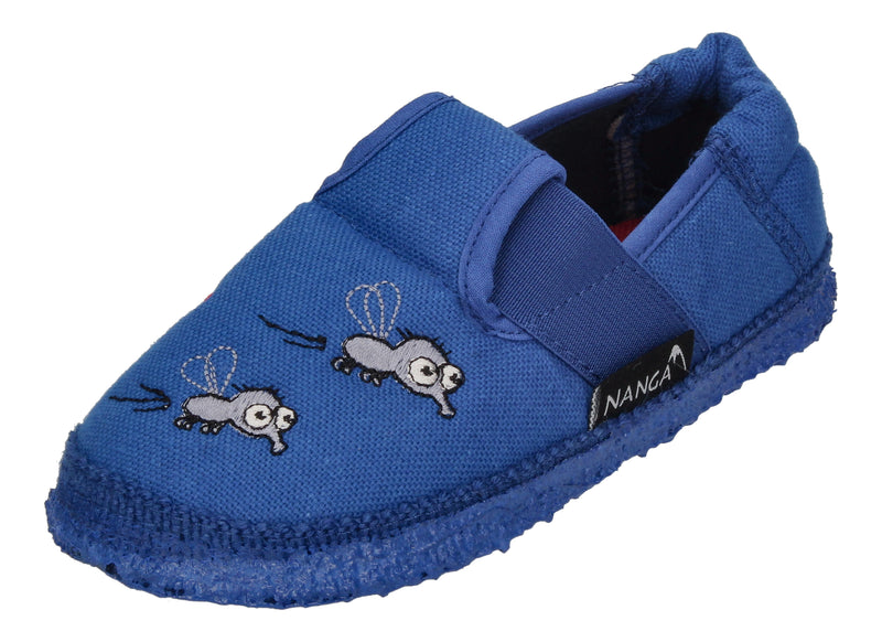 NANGA Kinderschuhe - Hausschuhe ELLIOT - mittelblau-0