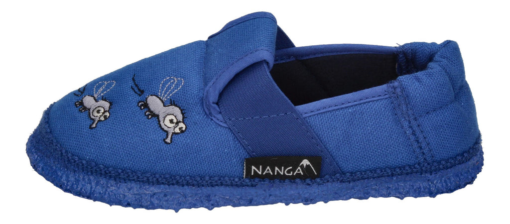 NANGA Kinderschuhe - Hausschuhe ELLIOT - mittelblau-1